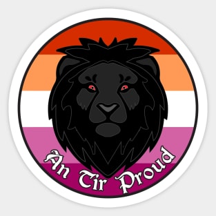 An Tir Pride - Lesbian - Populace Badge Style 2 Sticker